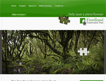Tablet Screenshot of fiordlandconservationtrust.org.nz